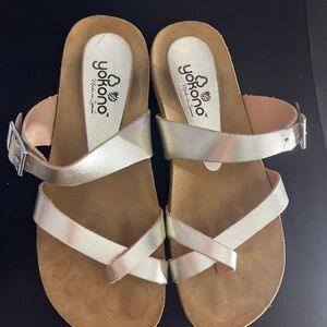 Yokono Women's Elegant Silver Sandals